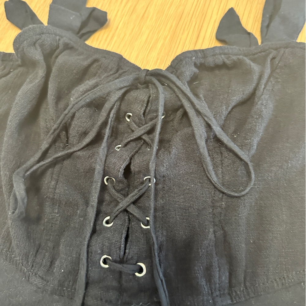 Free People Sleeveless Mini Dress Size XS Black - Picture 3 of 6